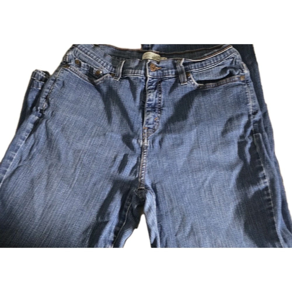 Levi's 512‎ Perfectly Slim Boot Cut Jeans Wom Sz 14 Medium Blue Denim Mid Rise - Picture 8 of 8
